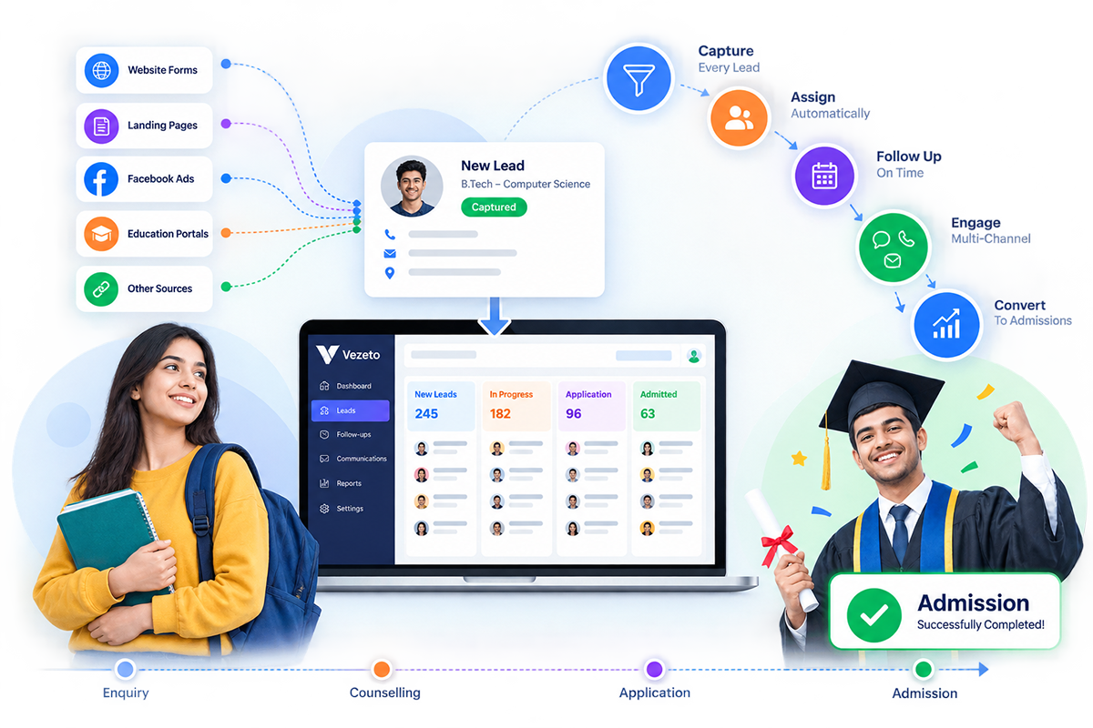 From Lead Capture to Admission — Everything Connected